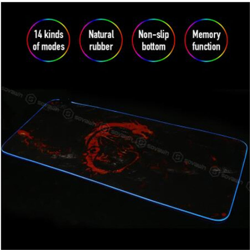 Glowing mouse pad