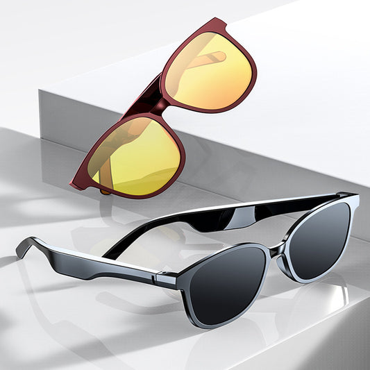 Smart Bluetooth Bone Conduction Glasses Wireless Listening To Music & Calls with  3 Different Colors for everyone